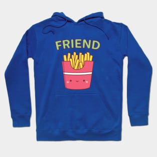 Cute Friend Fries Best Friend Pair Doodle Hoodie